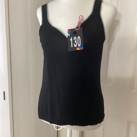 Sigrid Olsen Black Fitted Sleeveless Camisole Sz M - Picture 10 of 10